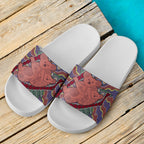 aboriginal-slide-sandals-koala-sun-dot-painting-circle-patterns-white