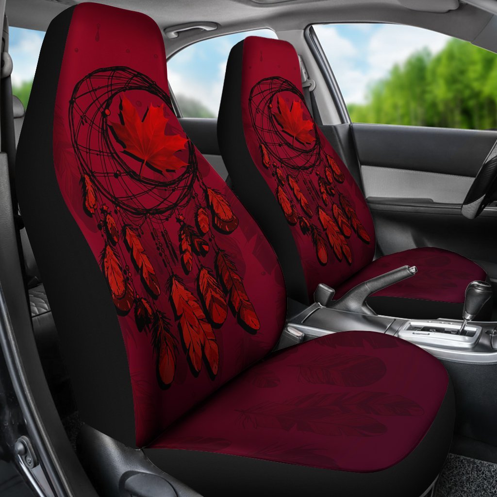 canada-maple-leaf-dreamcatcher-car-seat-covers