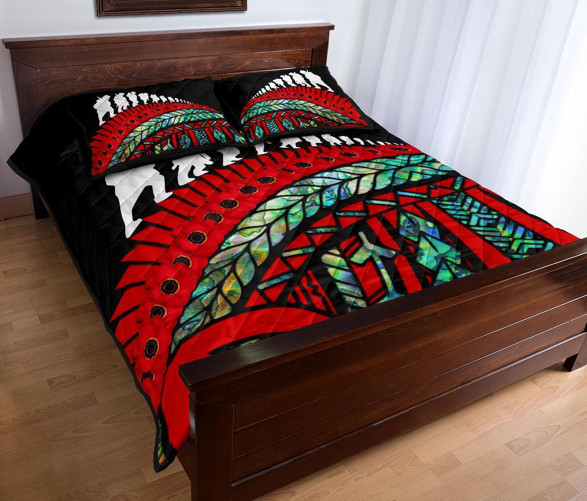 anzac-new-zealand-quilt-bed-set-poppies-lest-we-forget-maori-soldiers-paua