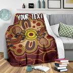 custom-aboriginal-premium-blankets-indigenous-lizard-dot-painting-art