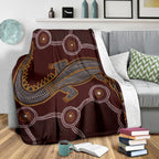 aboriginal-premium-blanket-indigenous-crocodile-brown-color