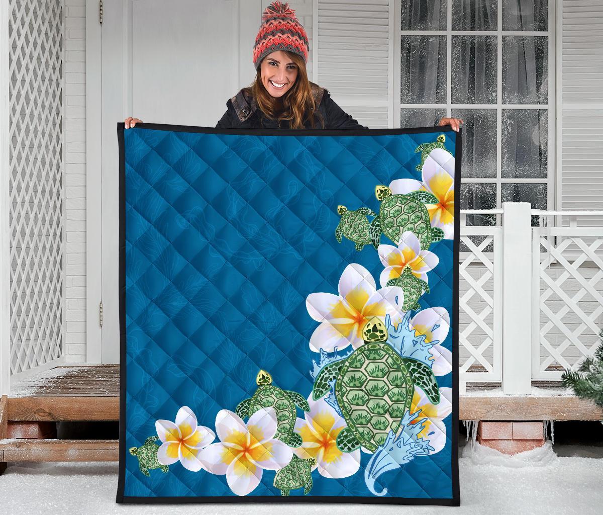 plumeria-sea-turtle-premium-quilt