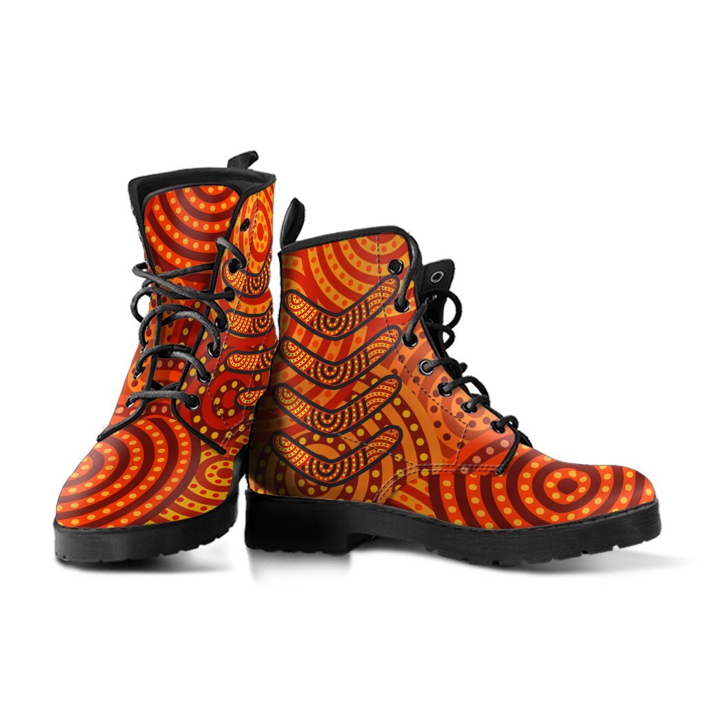aboriginal-leather-boots-aboriginal-boomerangs-and-dot-circle