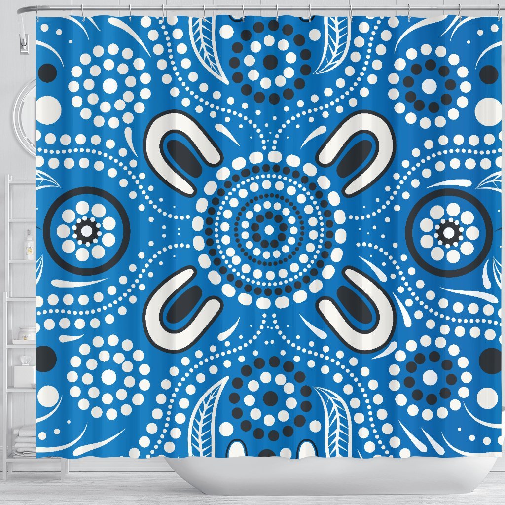 aboriginal-shower-curtain-indigenous-circle-dot-painting-blue-color