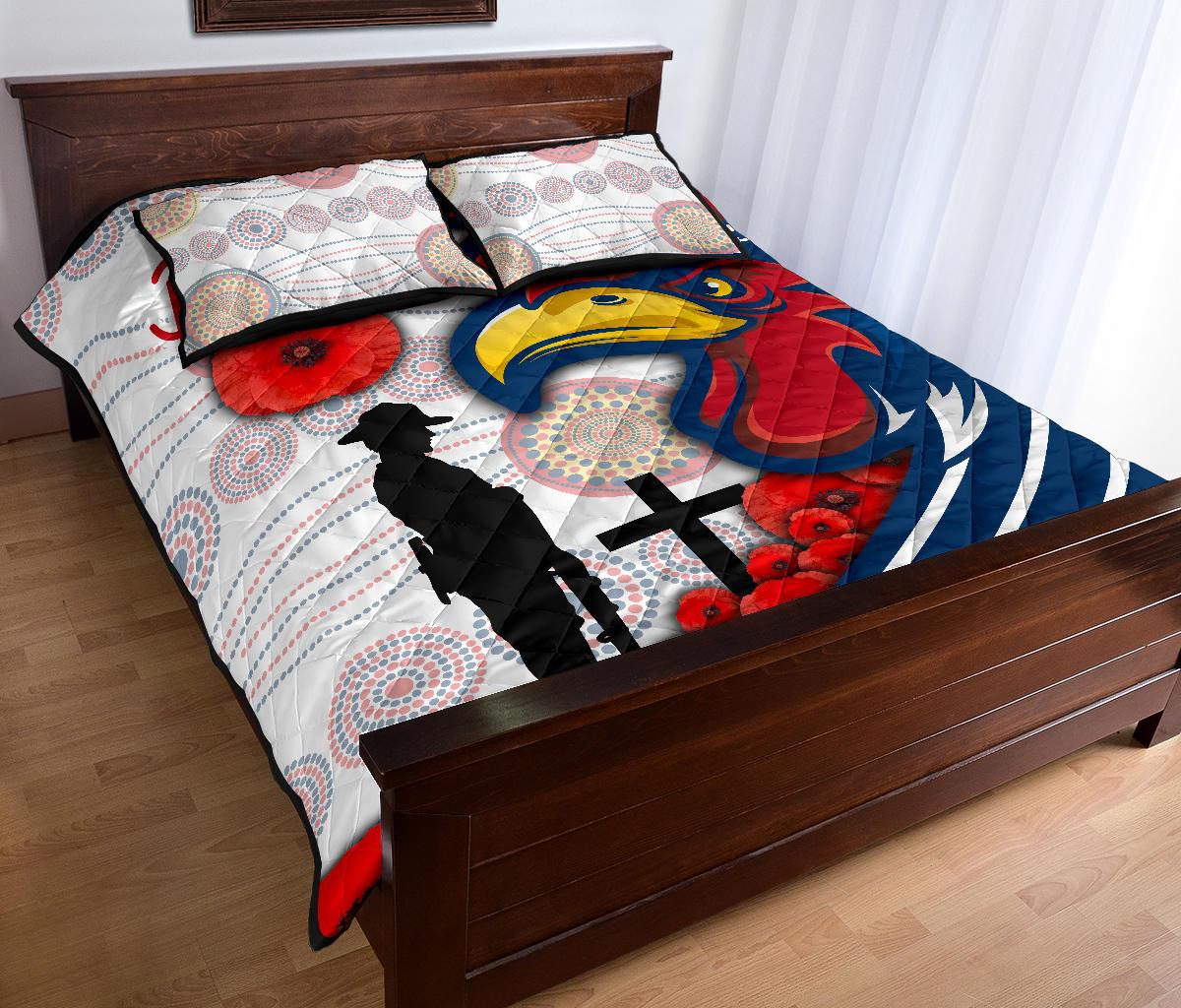 australia-roosters-quilt-bed-set-anzac-day-three-tiles-style