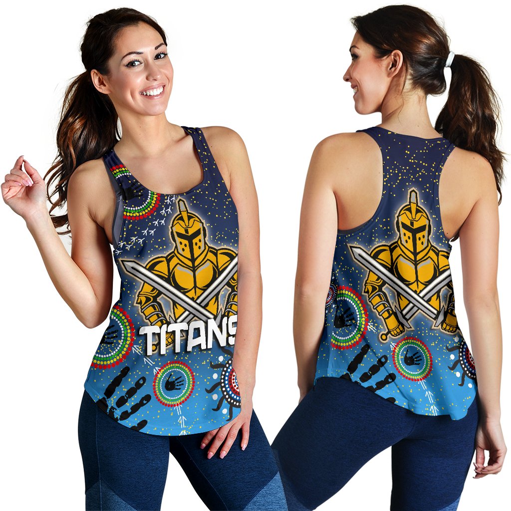 Naidoc Titans Women Racerback Tank Gold Coast Aboriginal - Vibe Hoodie