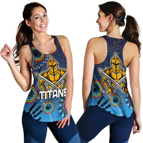 Naidoc Titans Women Racerback Tank Gold Coast Aboriginal - Vibe Hoodie