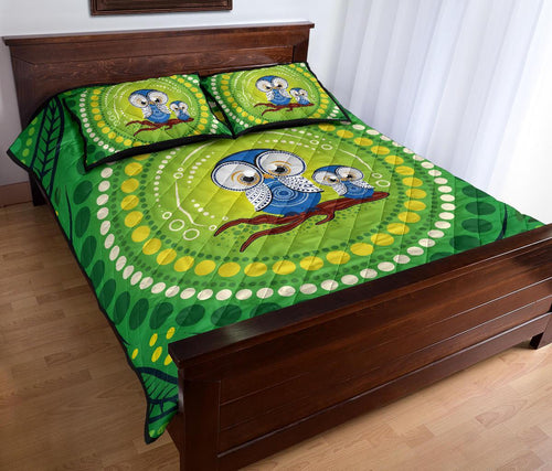 aboriginal-quilt-bed-set-indigenous-owl