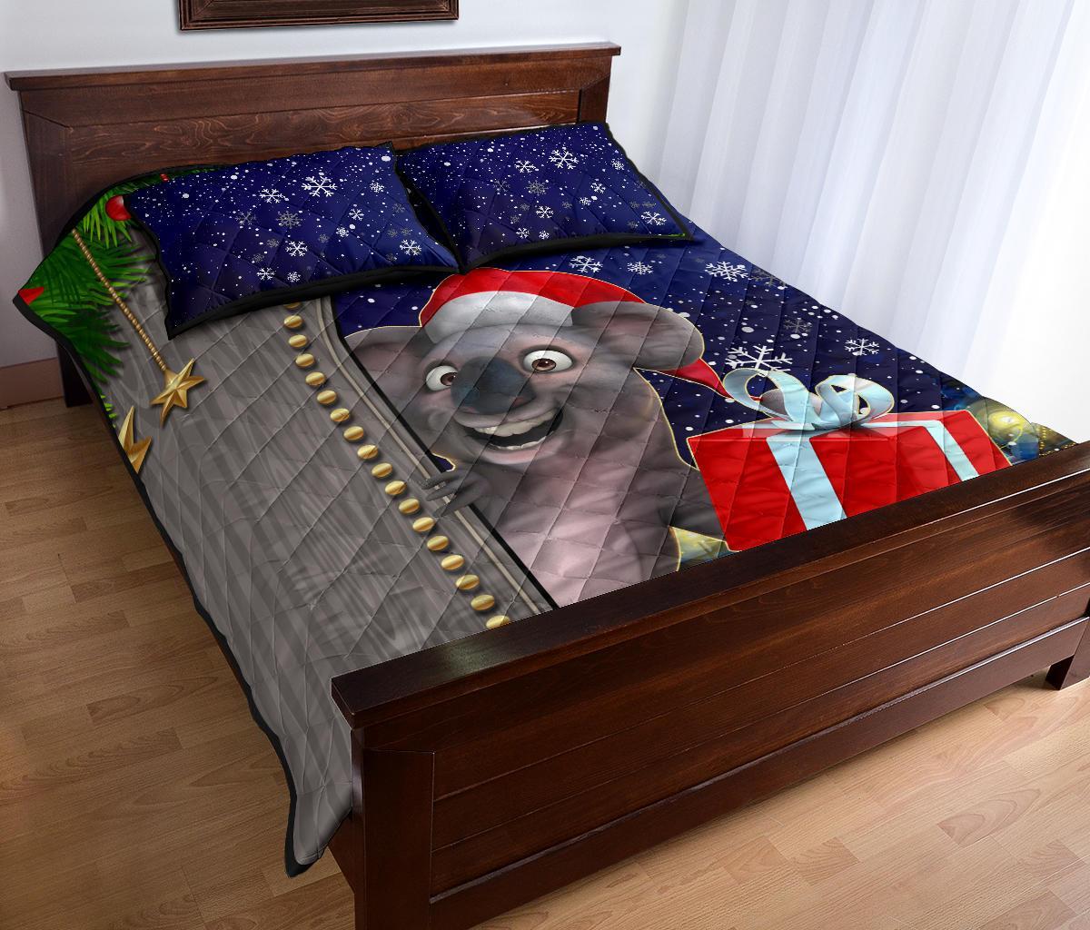 christmas-quilt-bed-set-fun-koala-christmas