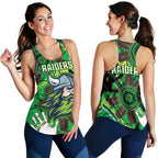 Canberra Women's Racerback Tank Raiders Indigenous 2 - Vibe Hoodie