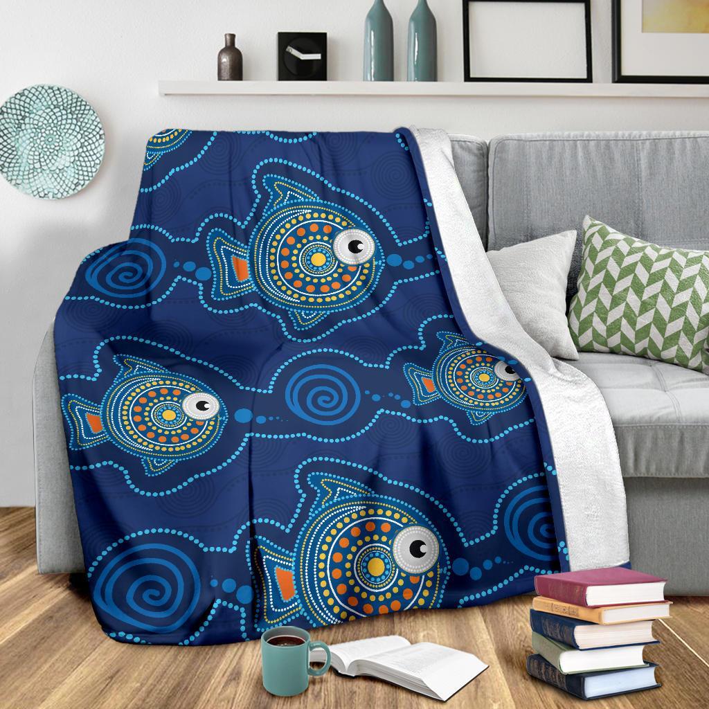 premium-blanket-indigenous-turtle-patterns
