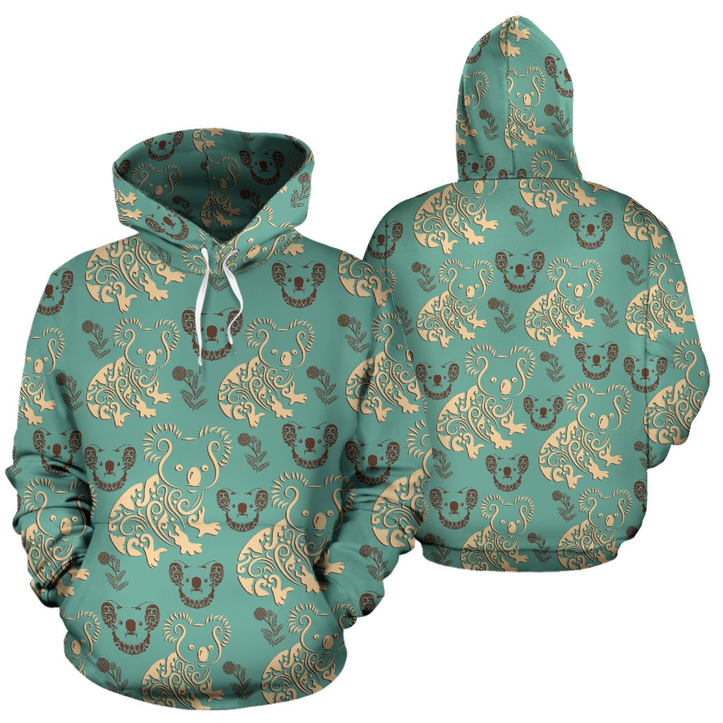 aboriginal-hoodie-koala-pattern-so-cute