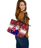 christmas-large-leather-tote-bag-australia-santa-claus-hold-the-flag-red