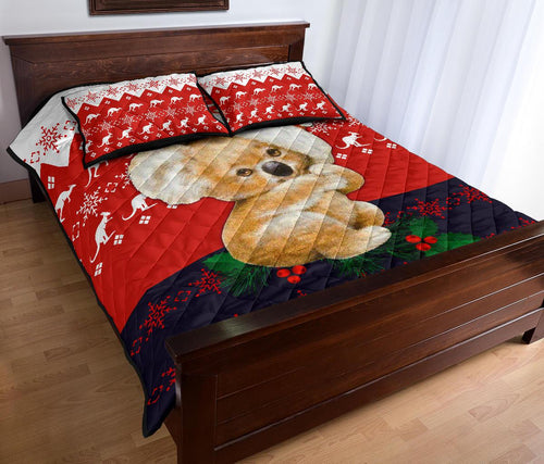 christmas-quilt-cover-set-koala-bed-set-kangaroo-symbol-snowflakes