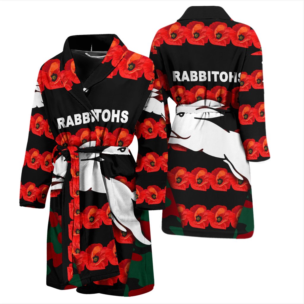 south-sydney-rabbitohs-mens-bath-robe-anzac-day-poppy-flower-vibes