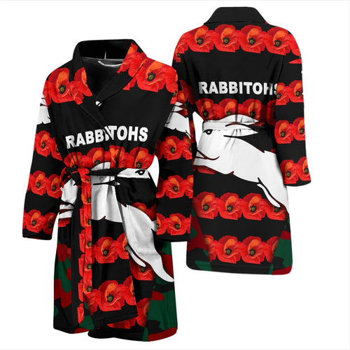 south-sydney-rabbitohs-mens-bath-robe-anzac-day-poppy-flower-vibes