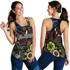 Indigenous Women Racerback Tank All Stars Ethnic Style - Vibe Hoodie