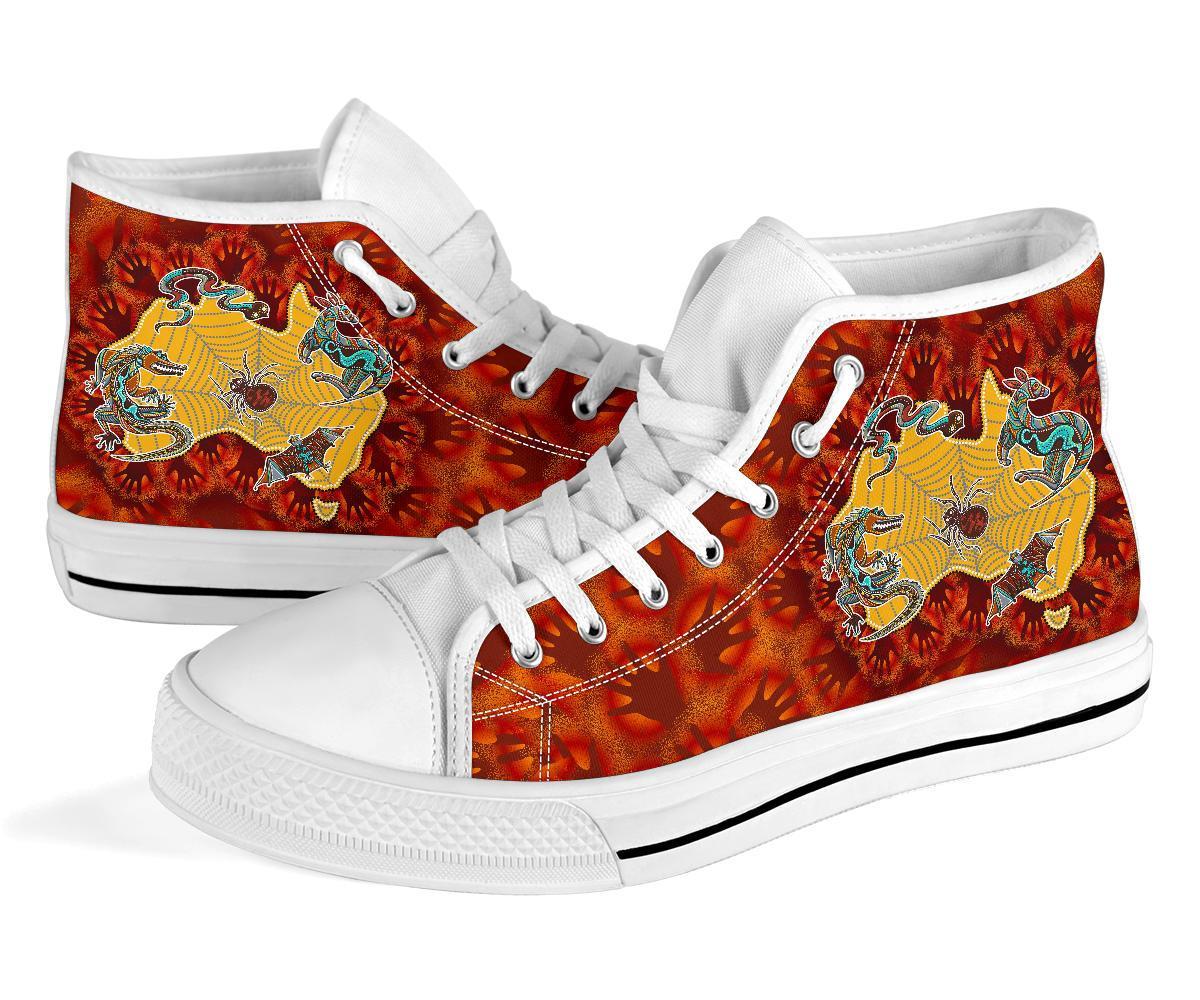aboriginal-high-top-shoe-australia-map-hand-patterns-spider-web