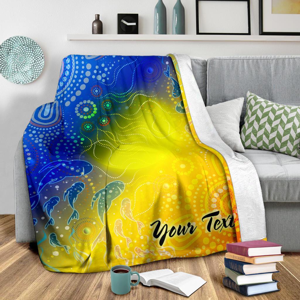 custom-text-aboriginal-premium-blanket-indigenous-fishing