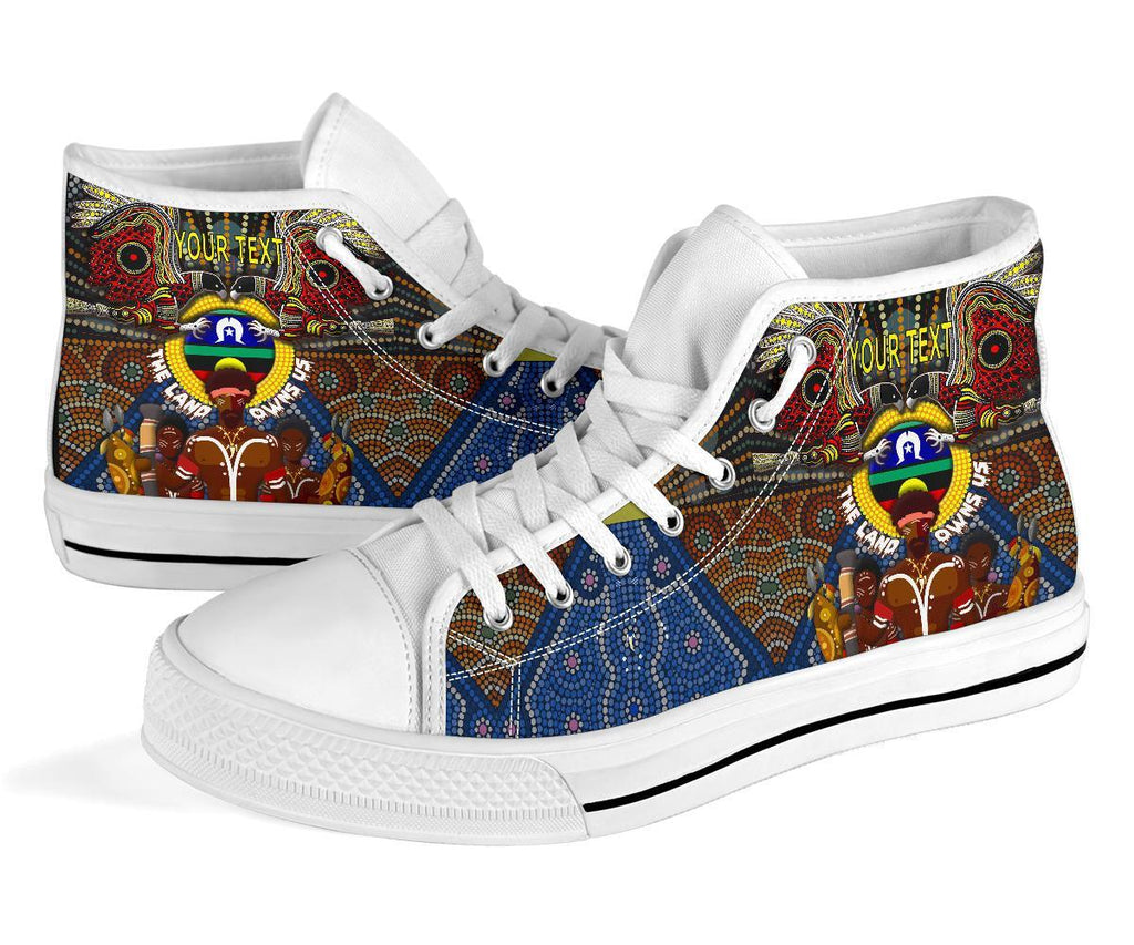 custom-text-the-land-owns-us-high-top-shoe