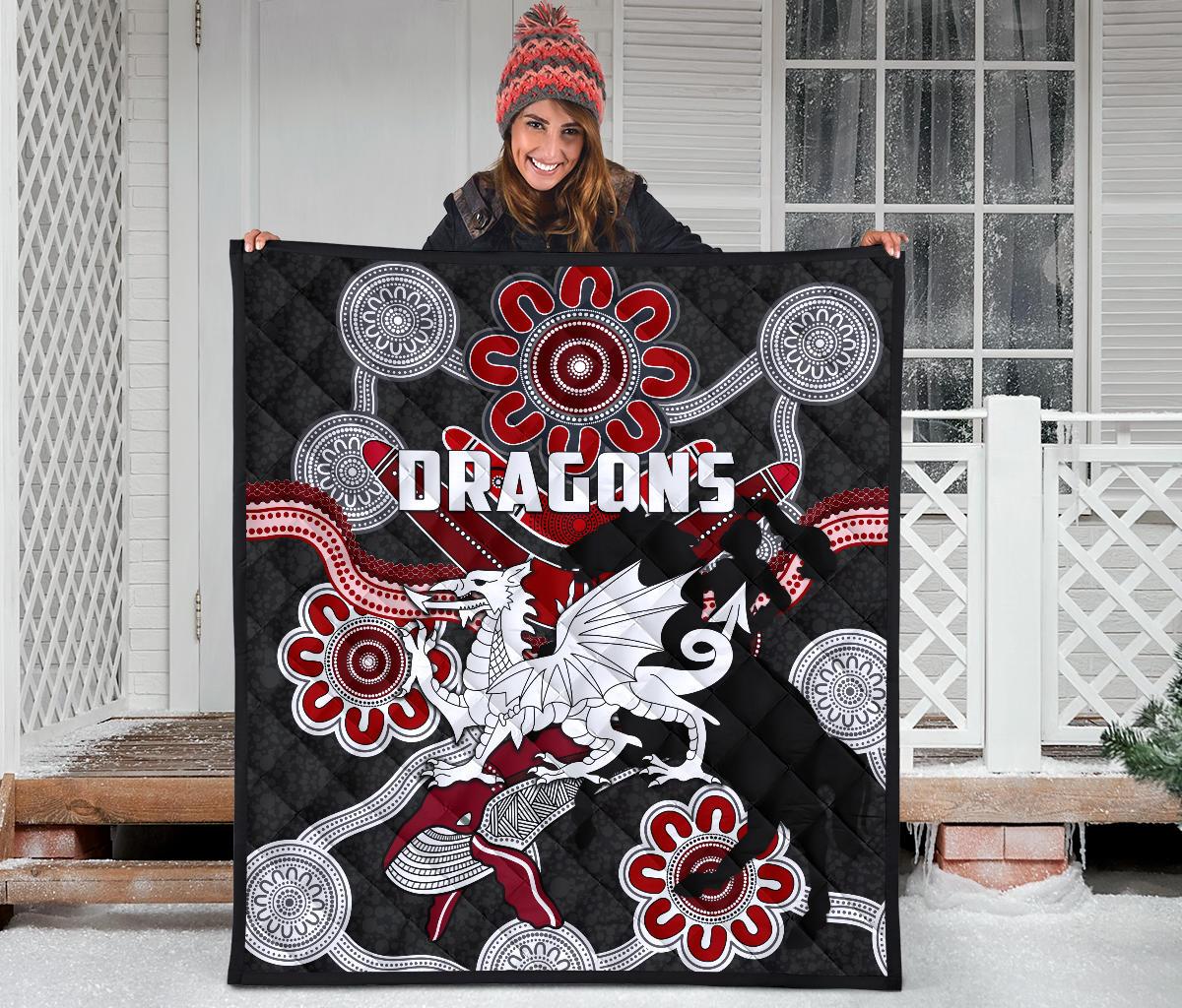 dragons-premium-quilt-st-george-indigenous-black