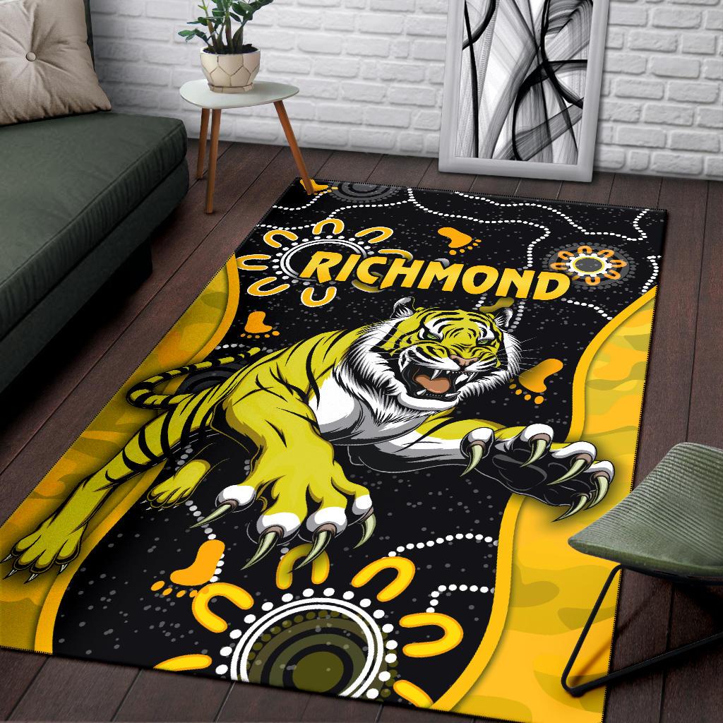 richmond-football-area-rug-tigers-anzac-day-unique-indigenous
