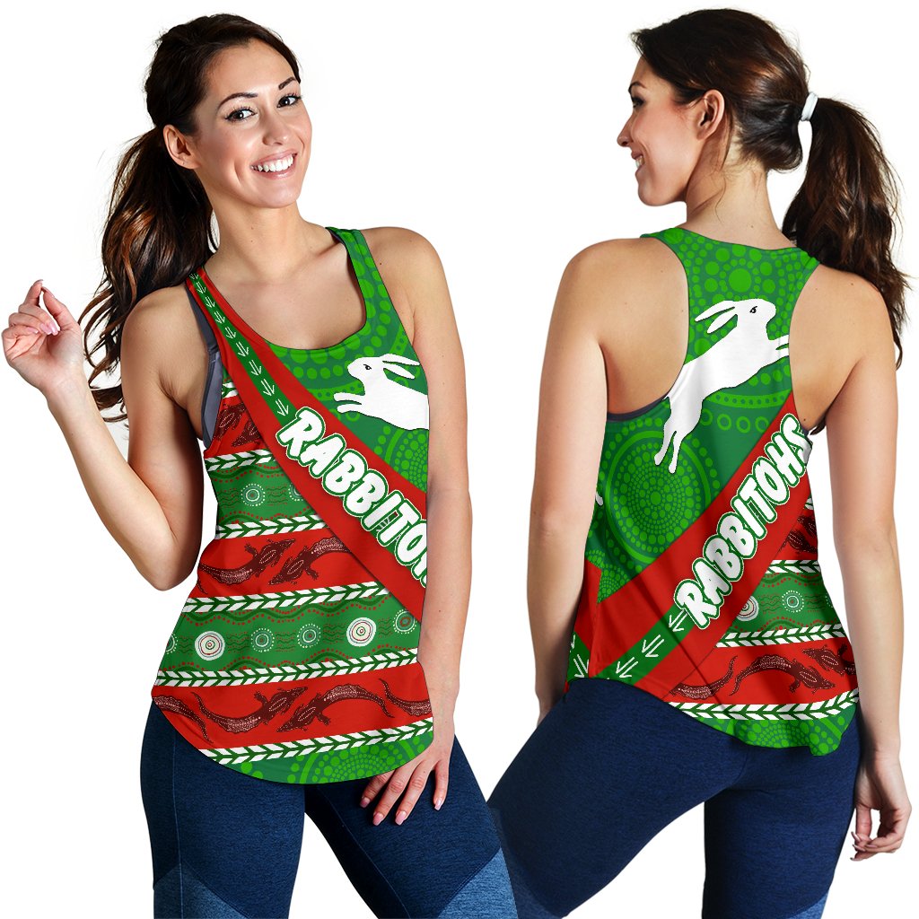 South Sydney Rabbitohs Aboriginal Women Racerback Tank Victorian Vibes - Vibe Hoodie