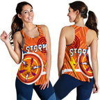 Storm Women Racerback Tank Simple Indigenous - Orange - Vibe Hoodie