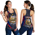 (Custom Text) Racerback Tank - Australia Coat of Arms Aussie Spirit - Women - Vibe Hoodie