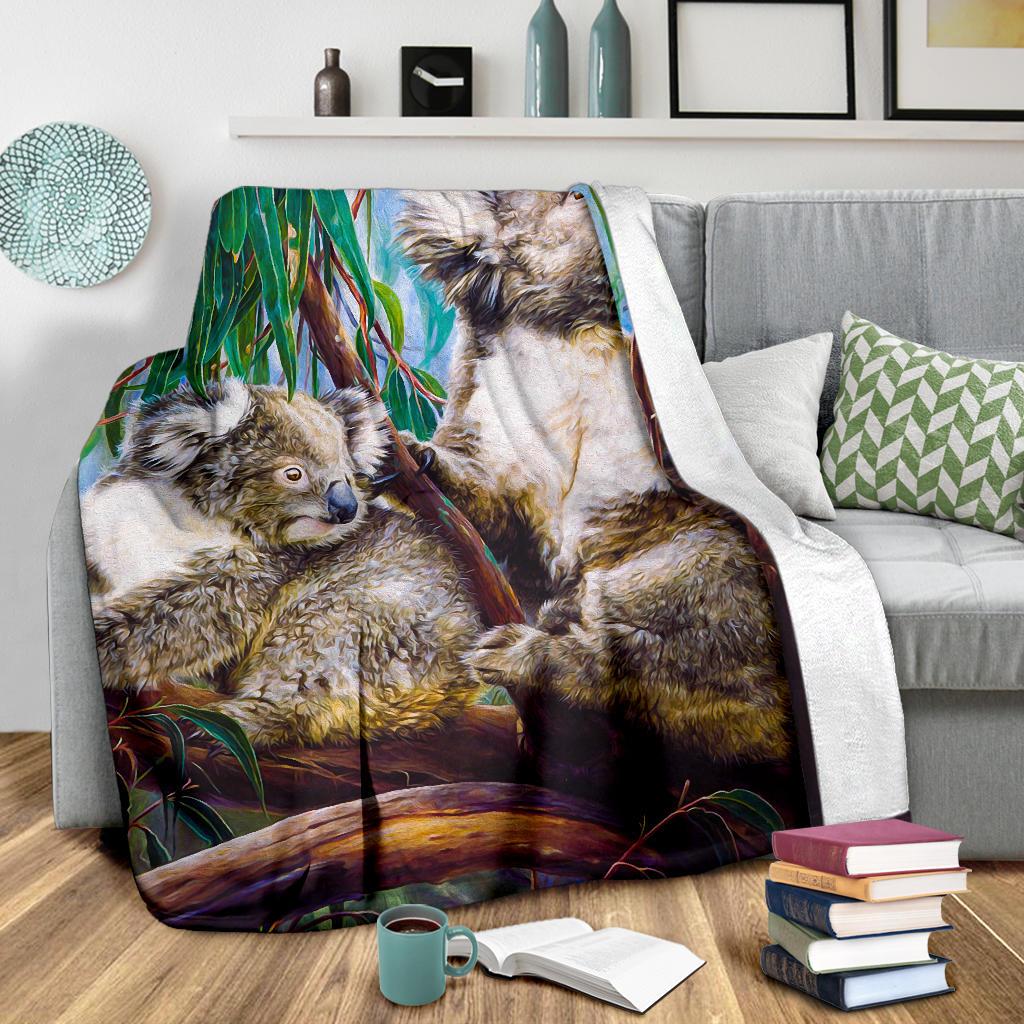 premium-blanket-koala-and-joey-blanket-3d-art