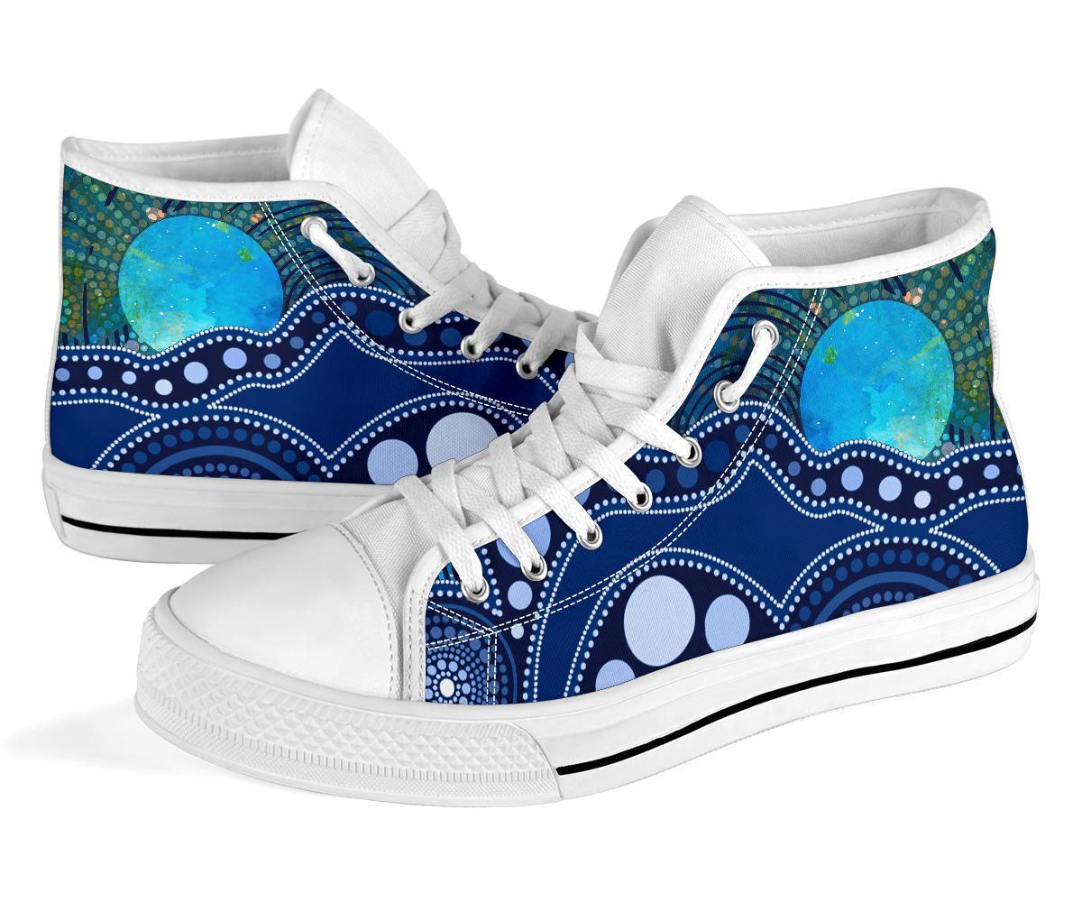 aboriginal-high-top-shoe-australia-indigenous-flag-circle-dot-painting-art-blue