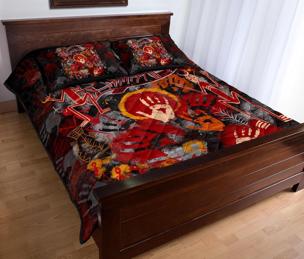 custom-aboriginal-quilt-bed-set-indigenous-fish-hand-art