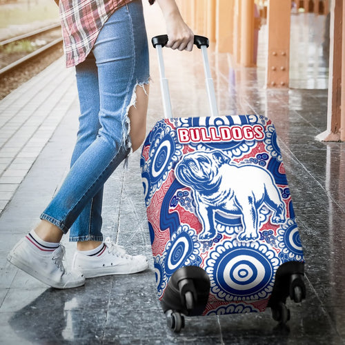 western-luggage-covers-bulldogs-simple-indigenous