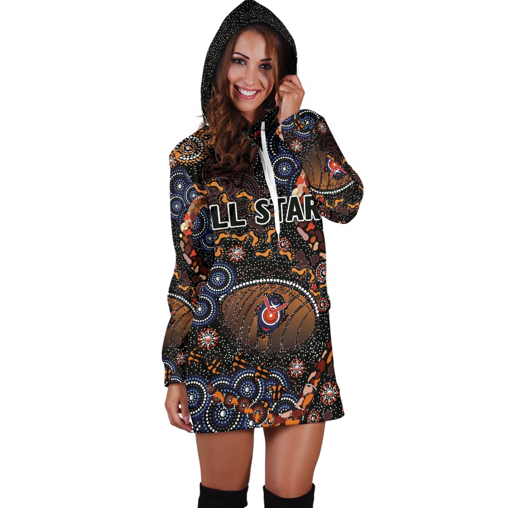 Indigenous Women Hoodie Dress All Stars - Vibe Hoodie