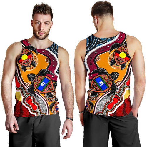 mens-tank-top-australia-aboriginal-dots-with-turtle-and-naidoc-flags