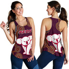 Queensland Women Racerback Tank Indigenous Reds - Vibe Hoodie