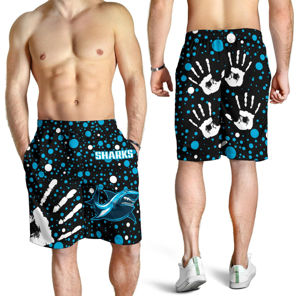 sharks-indigenous-mens-shorts-minimalism-version