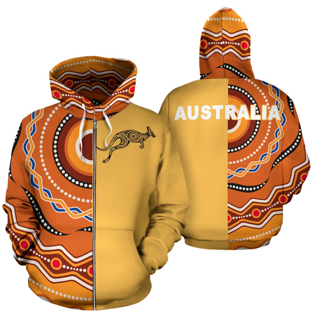 aboriginal-zip-up-hoodie-kangaroo-dot-painting-australia-patterns