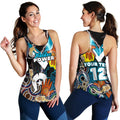 (Custom Personalised) Power Naidoc Week Women's Racerback Tank Adelaide Special Version - Custom Text and Number - Vibe Hoodie