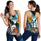 (Custom Personalised) Power Naidoc Week Women's Racerback Tank Adelaide Special Version - Custom Text and Number - Vibe Hoodie
