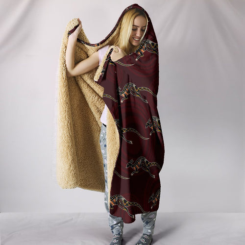 aboriginal-hooded-blanket-kangaroo-patterns