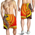 mens-short-australian-aboriginal-dot-painting-sun-and-lizard