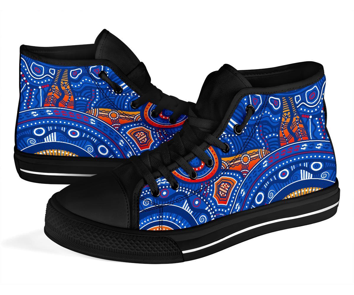 aboriginal-high-top-shoe-indigenous-footprint-patterns-blue-color