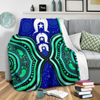 torres-strait-personalised-premium-blanket-torres-strait-symbol-and-aboriginal-patterns