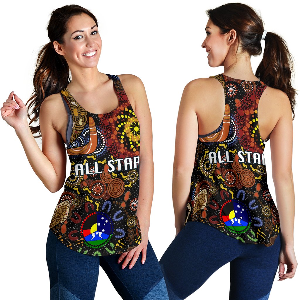 All Stars Indigenous Women's Racerback Tank Naidoc Week 2021 - Vibe Hoodie