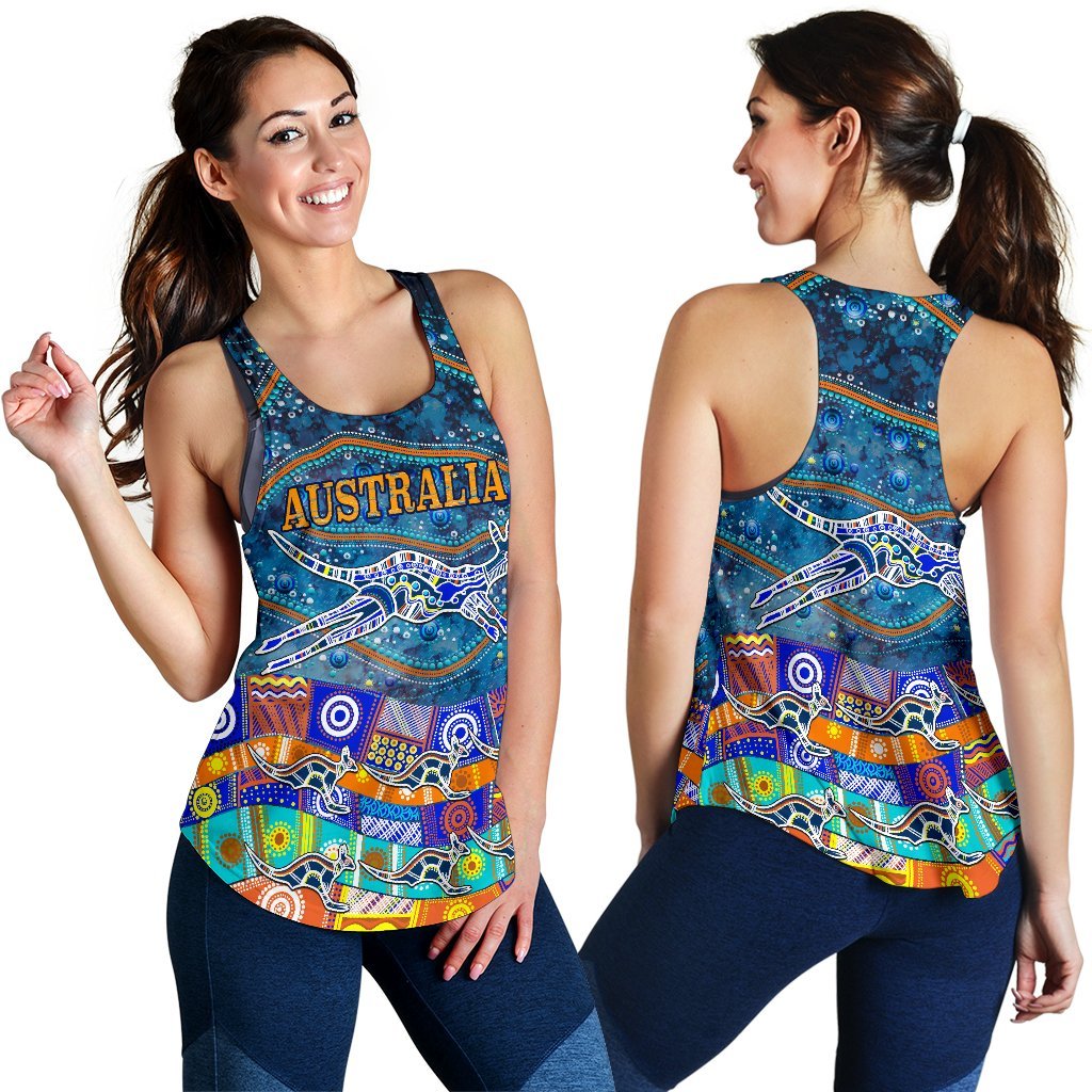 Racerback Tank - Kangaroo Dreaming - Vibe Hoodie