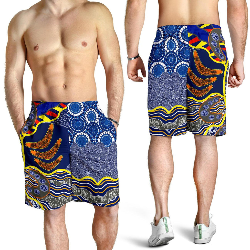 aboriginal-mens-shorts-australian-boomerang-dot-painting-art