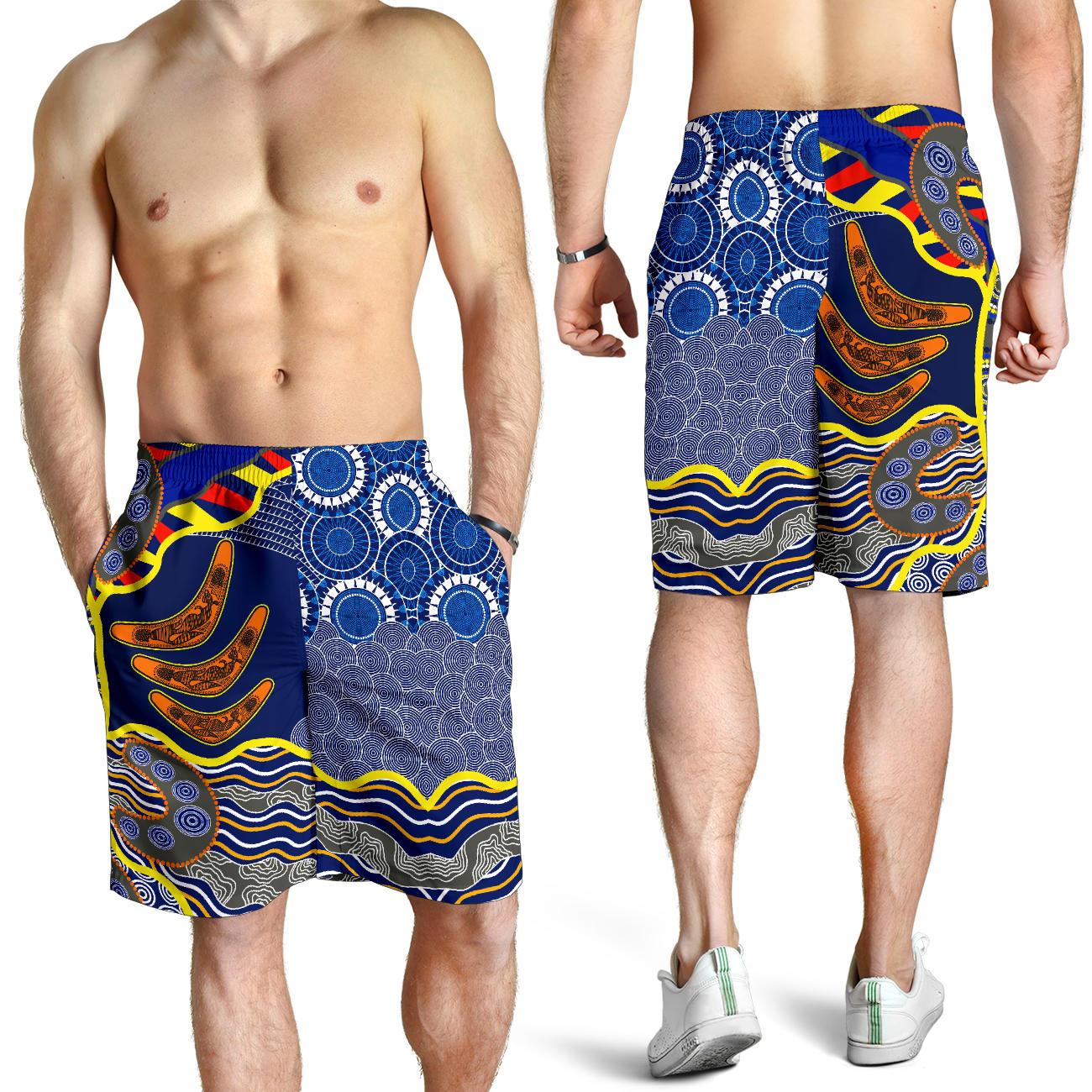 aboriginal-mens-shorts-australian-boomerang-dot-painting-art