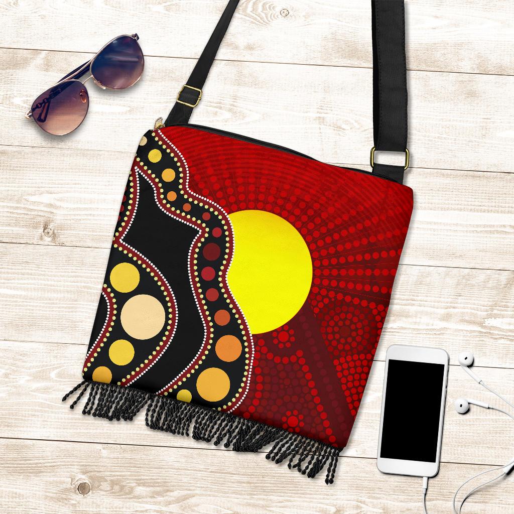 boho-handbag-australia-indigenous-flag-circle-dot-painting-art-tote-bag