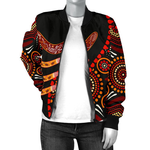 aboriginal-womens-bomber-jacket-aboriginal-boomerangs-with-dot-painting-pattern